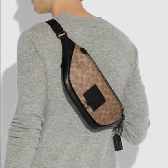 Authentic COACH Rivington Signature Belt Bag - Picture 3 of 15